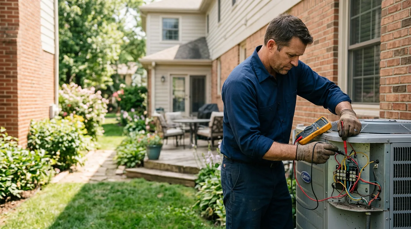 HVAC technician working near Aladdin, WY